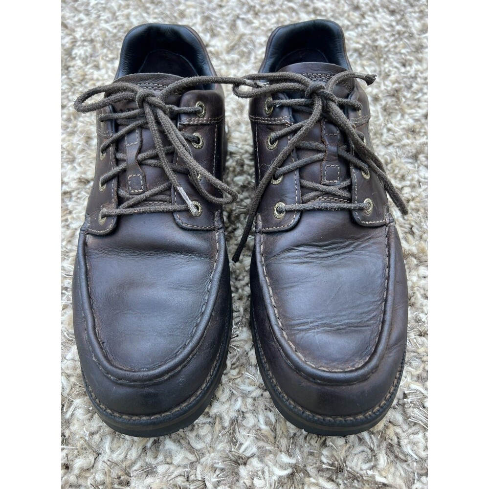 L.L. Bean Mens Brown East Point Rugged English Moc Shoes TEK 2.5 Waterproof 10M